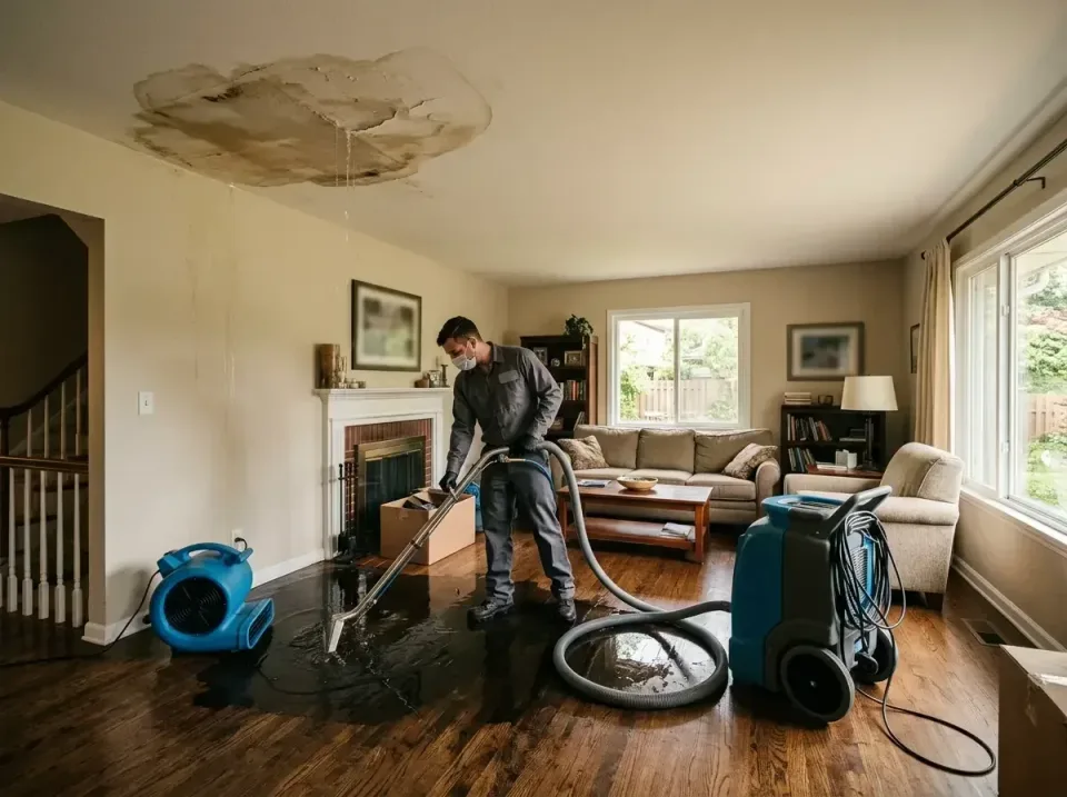 attic-pipe-burst-ceiling-drip-008 — frequently asked questions, Water Damage Restoration & Carpet Care in Sumner, IA